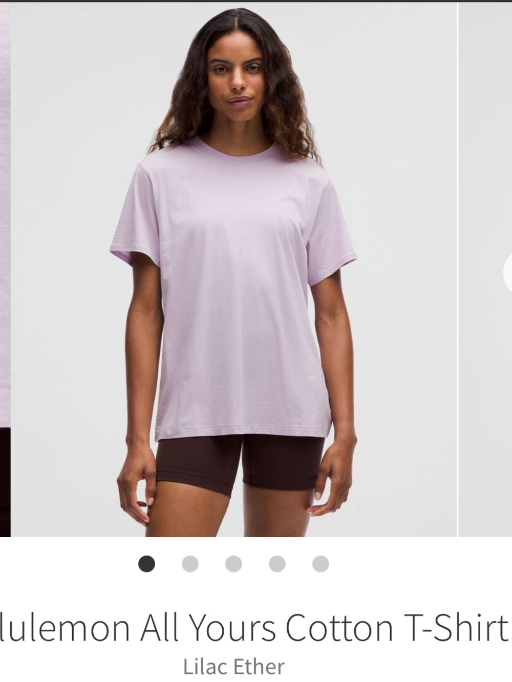 🍋 LULULEMON All Yours Tee Pale Purple